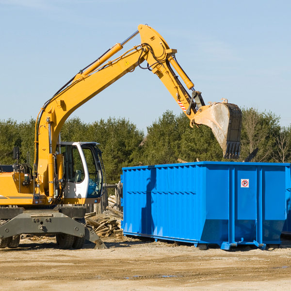 how does a residential dumpster rental service work in Baileyville